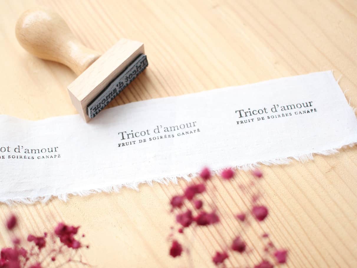 Coffret tampon marqueur textile et papier personnalisable